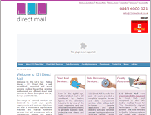 Tablet Screenshot of 121directmail.co.uk